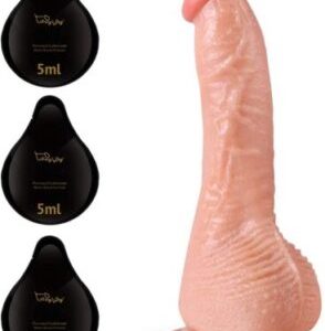 Realistic dildo for women with strong suction cup