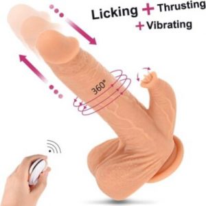 Realistic Vibrating Thrusting Dildo for Women